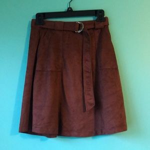 Suede Skirt